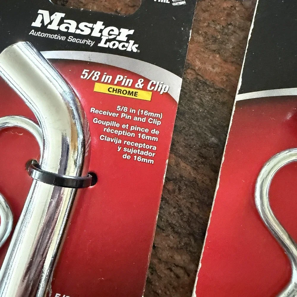 Lot Of 2 Master Lock part # 371DAT 5/8 Pin With Clip‎ New Tough Under Fire